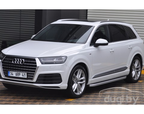 Подножки "Newstar Grey" для Audi Q7 2015-...